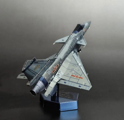 Chengdu J-10 B Vigorous Dragon Metal Model Kit 3D Puzzle Craft Gift Fighter Plan