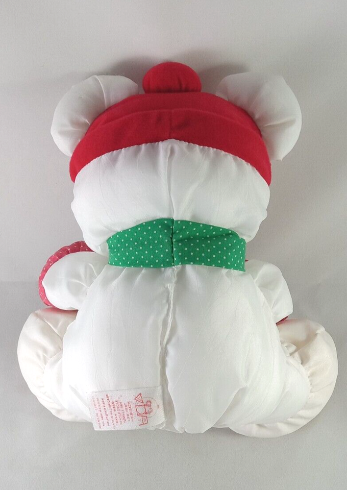 Vintage Fisher Price Puffalump Christmas 1991 Holiday Bear Plush