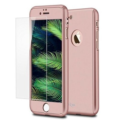 2x iPhone 6s Plus Case 5.5'' 360 Degree Luxury Full Coverage Protect Rose Gold