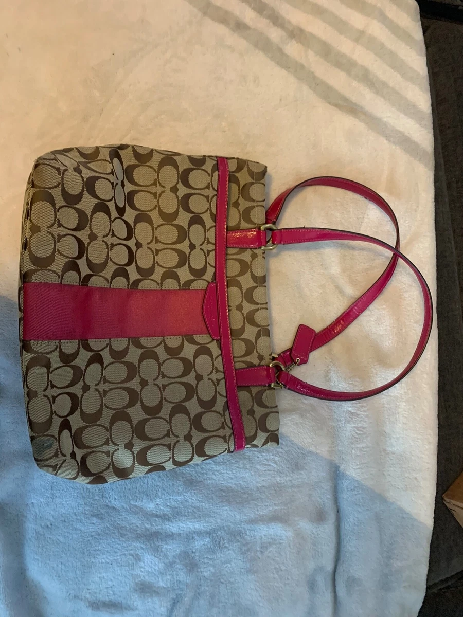 vintage pink coach purse