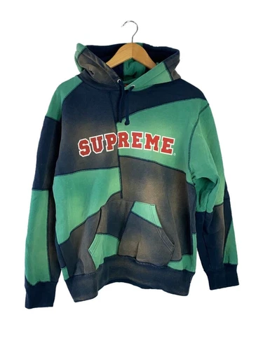 Sweat à capuche Supreme Patchwork vert S occasion