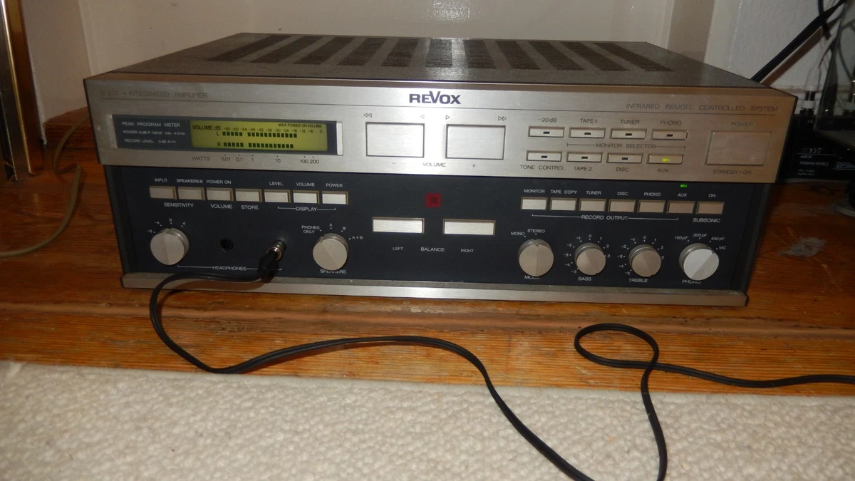 Amplificador Integrado Revox B251 Amplificador Completo-Funcional-Buen Estado