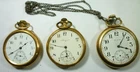Three Antique Pocket Watches - Hampton and Two Elgin