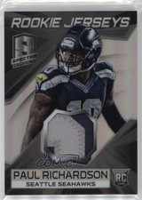 2014 Panini Spectra Rookie Jerseys Black Prizm 3/5 Paul Richardson Patch 3b8