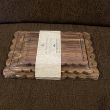 Pioneer Woman Scalloped Cutting Boards Kitchen Board 3pc Set  Acacia Wood New