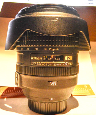 Nikon AF-S NIKKOR 24-120mm f/4 G ED VR Lens   Made in Thailand w/ Soft ChamyCase