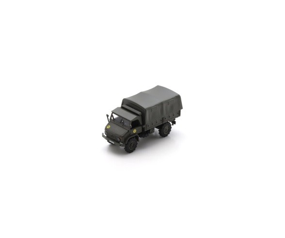 Schuco 451870022 1:87 MB Unimog S404 Military Vehicle Olive Green - New