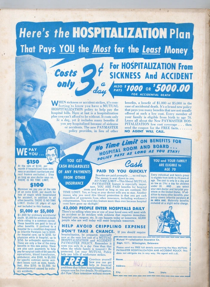 Famous Police Men's Interest Magazine Vol 1 #12 January 1951 G/VG 3.0 - Image 2 of 2