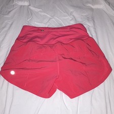 Lululemon Women&rsquo;s Athletic Activewear Shorts Solid Pink Regular Size 2