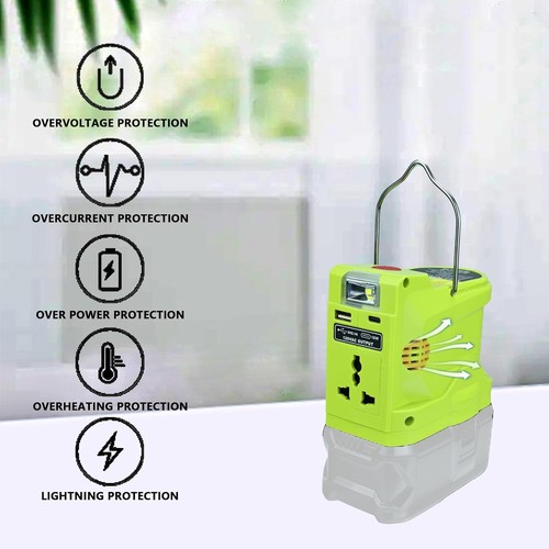 200W Power Inverter for Ryobi 18V Li-ion Battery Battery Adapter 120V 220V AC - Picture 7 of 12