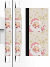 Merry Christmas Refrigerator Door 2pcs-5.5x13in/13.5x35cm Santa ClausECH2865