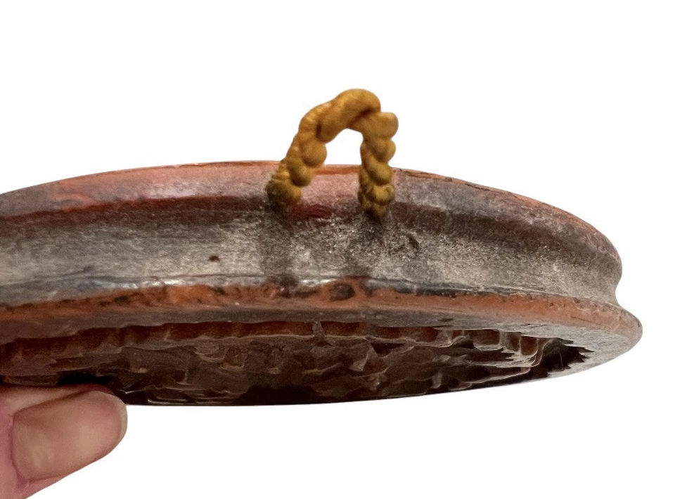 Lebzelter Holzform German Folk Art Wax Flower Basket Butter or Cookie Mold c1930 - Image 4 of 4