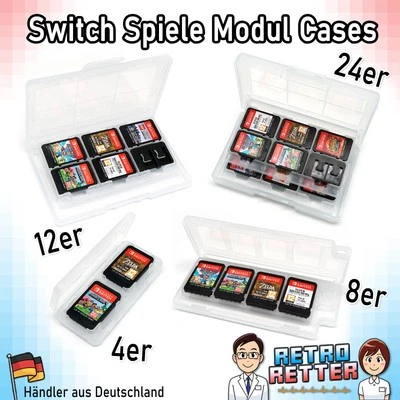 RETRORETTER Modul Case für bis 24 Nintendo Switch Game Cards Spiele Box Schutzhülle