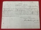 1864 Confederate Document Jacob Cassel Exempted From Service in Army Civil War
