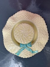 Vintage Antique Sylvac Falcon Ware Large Straw Hat Posy Vase wall hanger