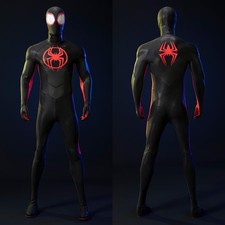 Disfraz de Miles Morales Spider-Man: Across the Spider-Verse traje de cosplay conjunto completo