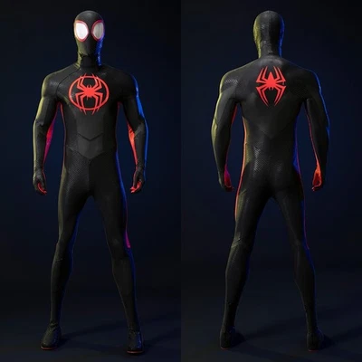 Miles Morales Costume Spider-Man: Across the Spider-Verse Cosplay Suit Fullset - Image 1 of 4