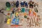 Vintage TMNT Ninja Turtles Figures, Weapons And Accessories Lot ￼