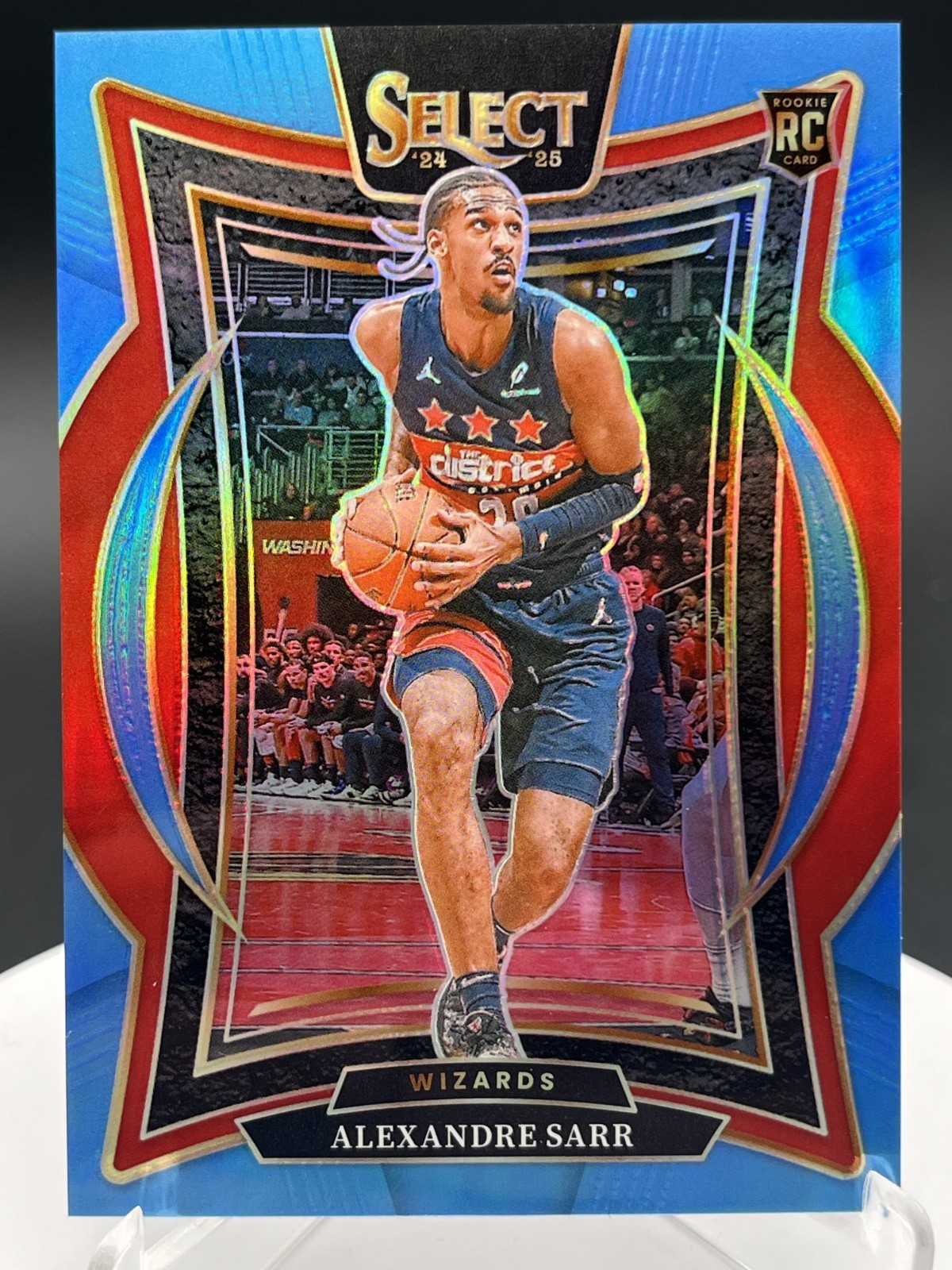 Alexandre Sarr 2024-25 Panini Select #73 Concourse Light Blue Prizm /299 (RC)