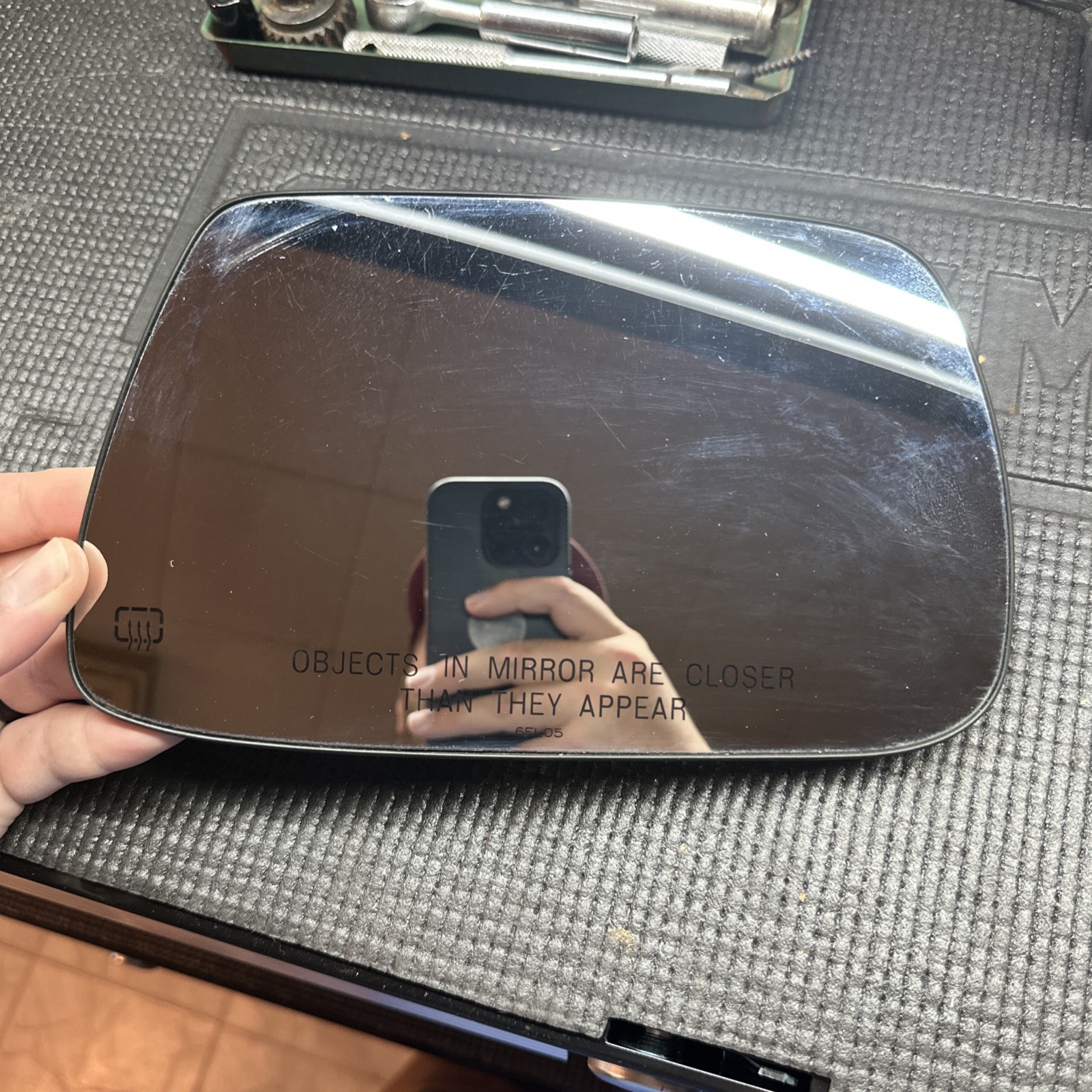 Jeep Grand Cherokee right side passenger door heated mirror glass 2005-2010 RH