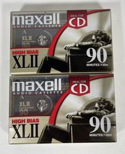 Maxell Audio Cassette High Bias XLII 90 Minutes Lot of 2