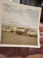 Vintage Photo Snapshot 2 Volkswagen Buses (F6)