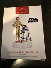 NEW 2024 Hallmark Keepsake Star Wars C3PO And R2-D2 Peekbuster  Disney BNIB