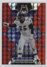 2023 Panini Mosaic Red Mosaic Prizm Jonathan Ogden #20 HOF 0e1