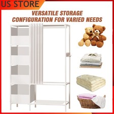 Wardrobe Clothes Closet Storage Organizer for Bedroom Wardrobe Heavy Duty 4 Tier