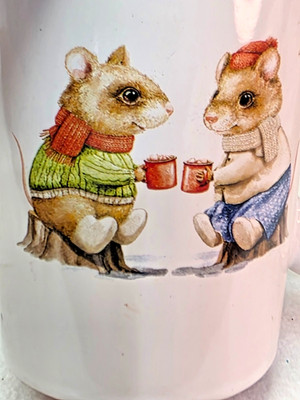 Red Shed Coffee Mug - Mice drinking Hot Chocolate