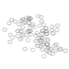 100pcs M3 304 Stainless Steel Flat Washers 3x5x0.2mm Ultra Thin Flat Spacers