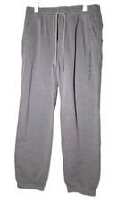 Abercrombie  Fitch Joggers Soft A F Collection Mens Size L Tan Tapered Leg Gray