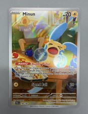 Pokemon Minun Illustration Rare PAR Paradox Rift 194/182 on eBay