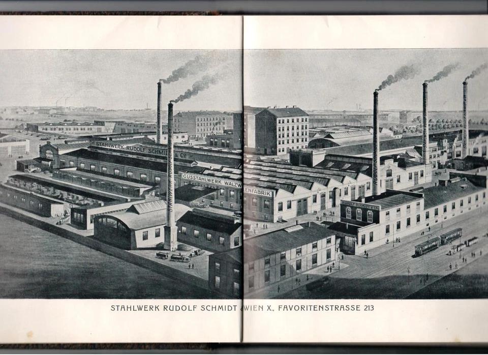 Fotobuch Stallwerk Rudolf Schmidt, Wien, Munitionsfabrik im WK1, 1892 - 1917 - Bild 3 von 4