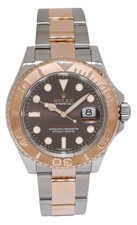 Rolex Yacht-Master 18k RG/Steel Chocolate Dial Mens 40mm Watch 116621 2