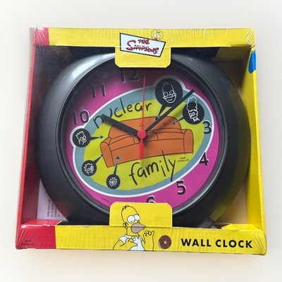 Vintage The Simpsons Wall Clock Wanduhr - NEU - Matt Groening Wesco Nuckear Fami