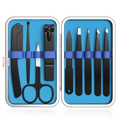 Yougai Tweezers Set for Men/Women, 9PCS Professional Stainless Steel Tweezer ...