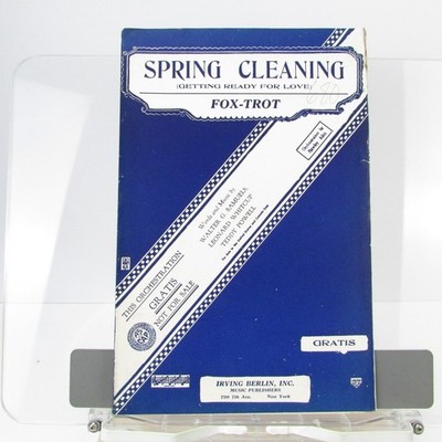 Sprint Cleaning Getting Ready For Love Sheet Music Fox-Trot Guitar 1937