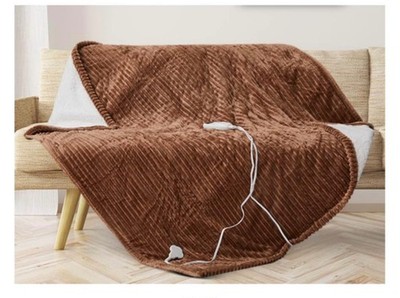 Electric Heated Blanket Throw- Large Soft with 4 Time settings ( 72 x 84 inches)