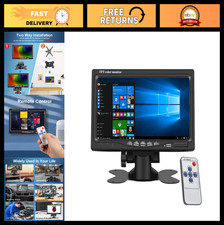 7" Portable HD 1080P Mini Monitor, 1024x600 VGA/HDMI/AV Input, Built-in Speakers