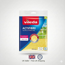 Vileda ACTIFIBRE Window Cloth (1 Pack) Streak Free Shine FREE UK P&P
