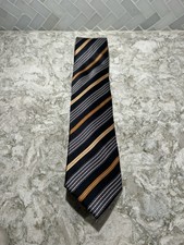 Alexander Julian Colours Mens Silk Tie Black ...