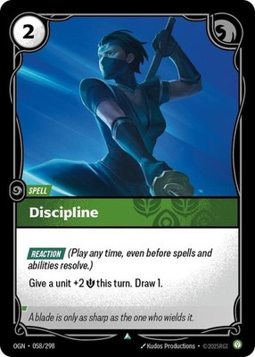 Discipline 058/298 Origins Riftbound League of Legends