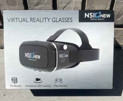 BRAND NEW - NSI Black Immersive Viewing Virtual Reality Glasses Headset In Box