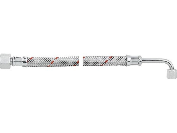 ÖLschlauch Einerseits 3/8'' ÜBerwurfmutter, Anderseits Rohrbogen 90 SR 6 LLR 100-image