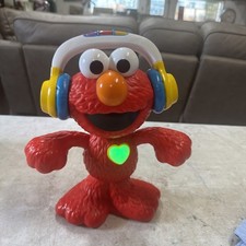 Playskool Friends Sesame Street Let's Dance Elmo 12" Tall Sings  Dances Works