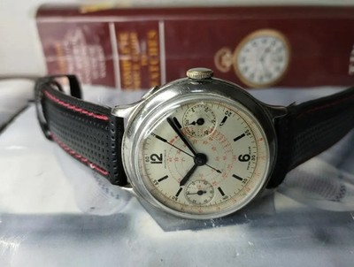 Helbros Invincible Chronograph Antigo Landeron Hahn 1 Pulse