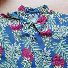 Vintage Reyn Spooner Hawaii Resort Shirt Short Sleeve Pineapple Men XL USA Made
