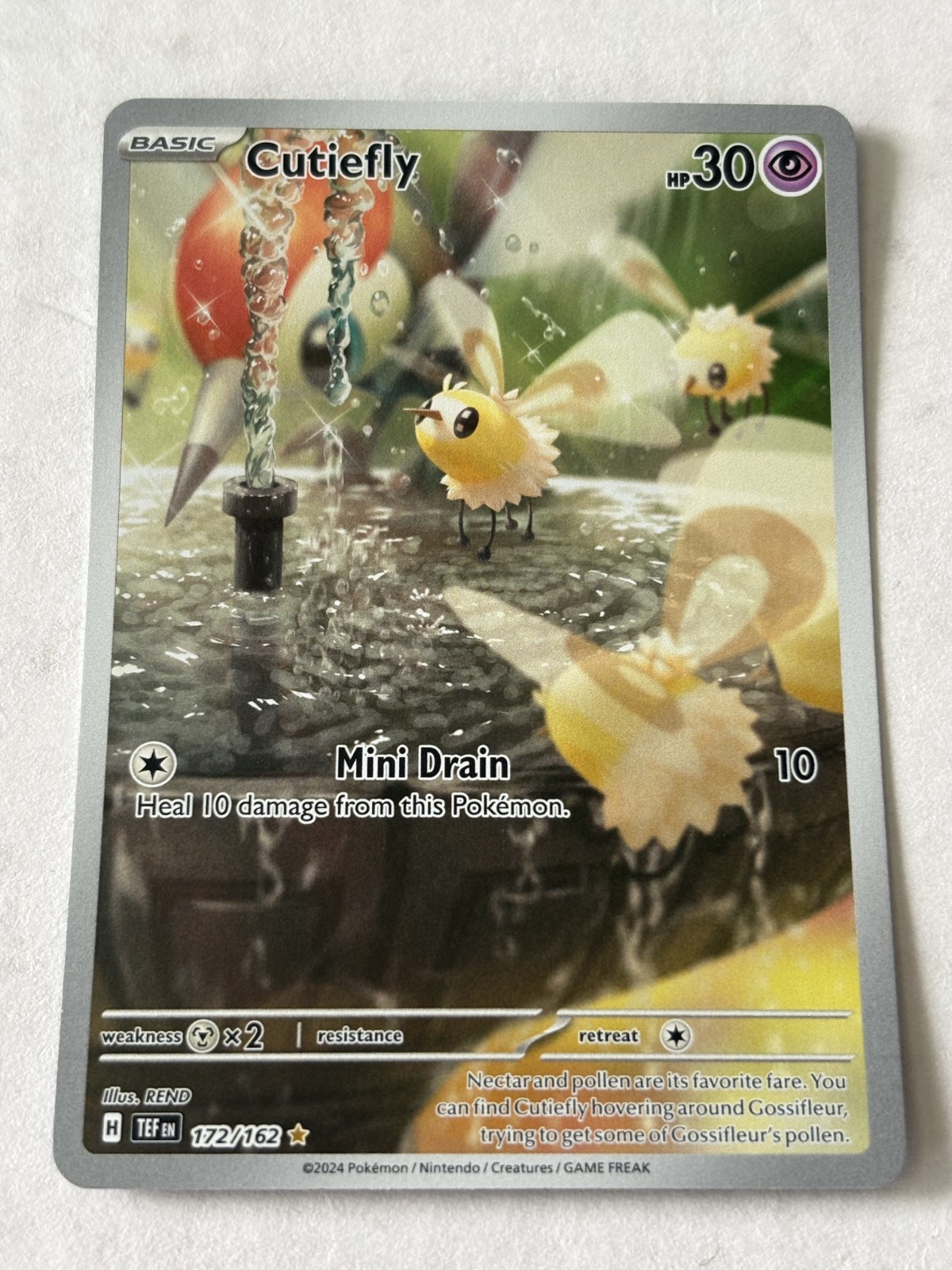 Cutiefly 172/162 NM Temporal Forces Illustration Rare Pokemon
