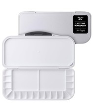 Mr. Pen- Airtight Watercolor Palette with Lid, 18 Wells  2 1 Pack, White